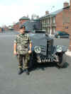 Sgt. Matt McNamara alongside Sliabh na mBan at the Curragh