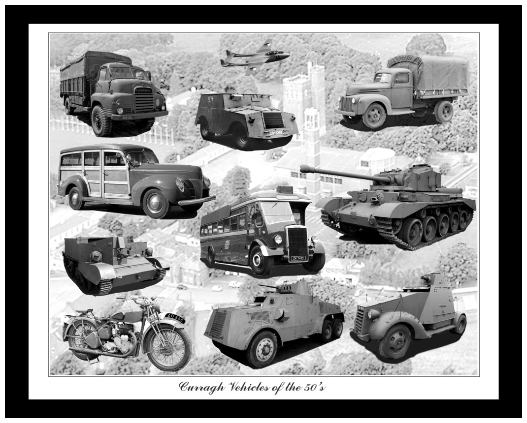 Curragh Vehicles 1950s  By John J Curran