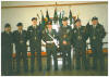 L to R Cpl's D McNamara, M McNamara, B Bohan, P Coy, RSM JJ Coy, Cpl P Coy, S/Sgt S Coy Curragh Gym 1994 (D McNamara)